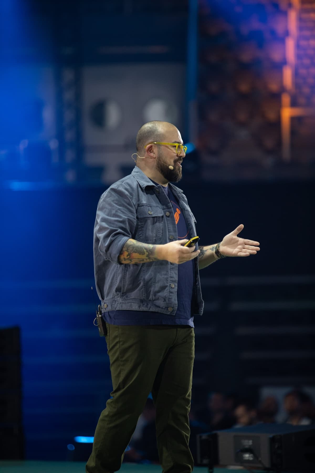 Sterling on stage at POST/CON