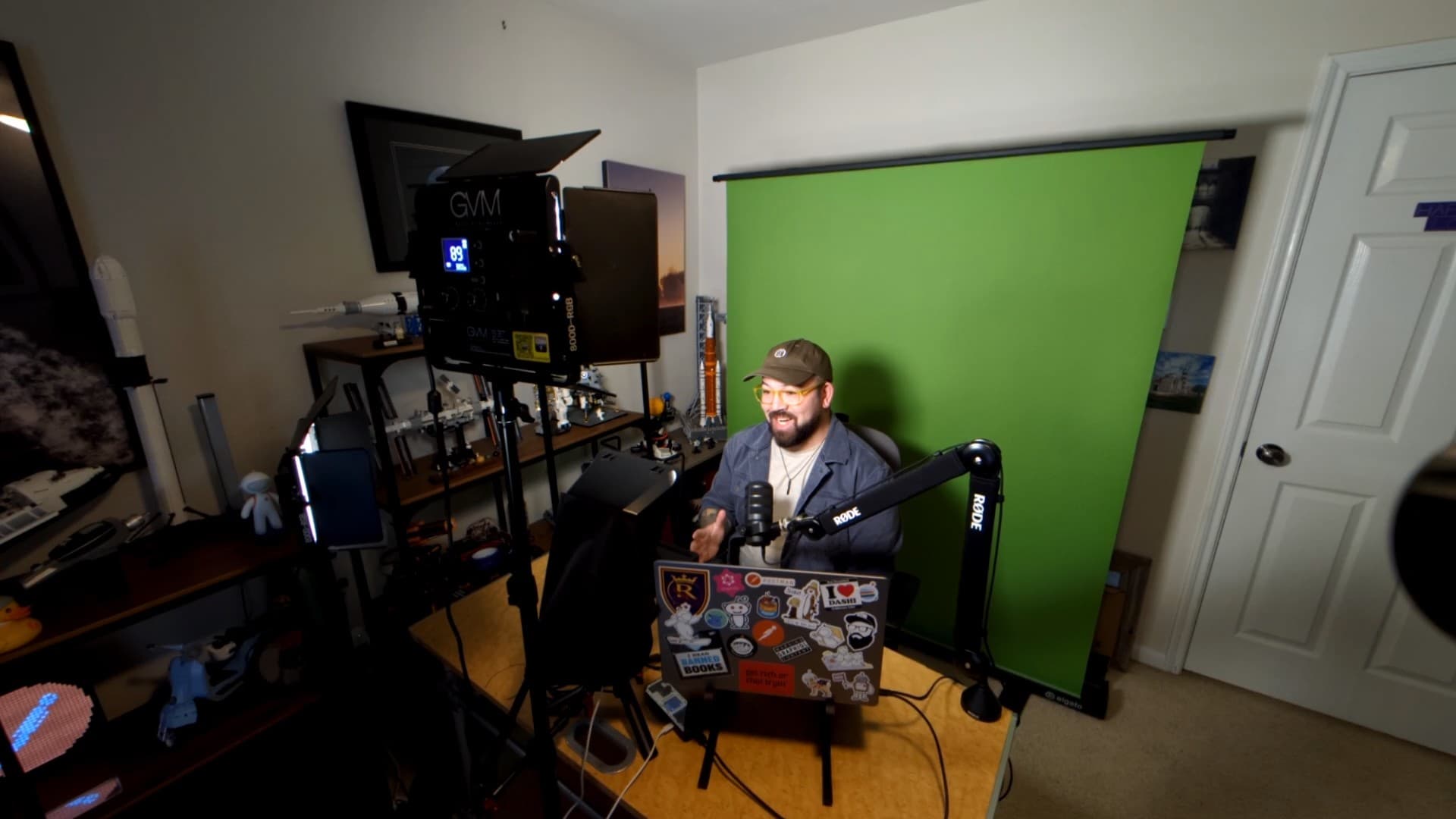 Sterling's desk setup where MARVIN workflows are built